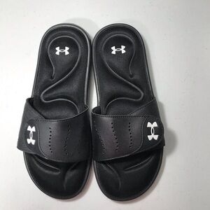 Under Armour Black Slide Sandals Size 9 SB-03